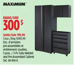 Canadian Tire Maximum 3-Pc Fully-Welded and Pre-Assembled Cabinet Set offer