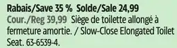 Canadian Tire Slow-Close Elongated Toilet Seat offer