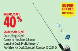 Canadian Tire Profishiency Dock Spincast Combo offer