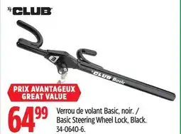 Canadian Tire The Club Basic Steering Wheel Lock offer