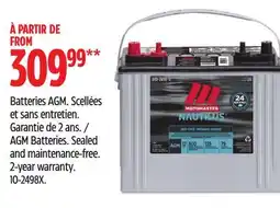 Canadian Tire AGM Batteries offer