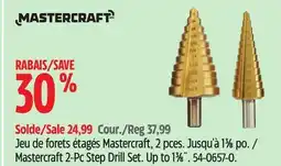 Canadian Tire Mastercraft 2-Pc Step Drill Set offer