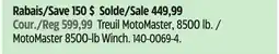 Canadian Tire MotoMaster 8500-lb Winch offer