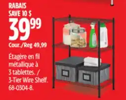 Canadian Tire Type A 3-Tier Wire Shelf offer