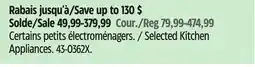 Canadian Tire KitchenAid Selected Kitchen Appliances offer