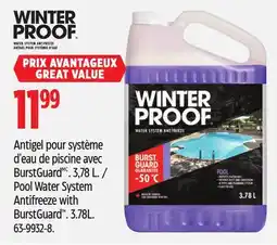 Canadian Tire Pool Water System Antifreeze with BurstGuard offer