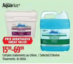 Canadian Tire Selected Chlorine Treatments offer