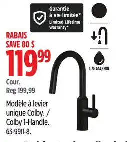 Canadian Tire Danze Colby 1-Handle offer