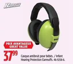 Canadian Tire Banzai Infant Hearing Protection Earmuffs offer