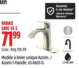 Canadian Tire Azorin 1-Handle offer
