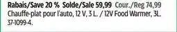 Canadian Tire Autotrends 12V Food Warmer offer