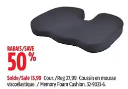 Canadian Tire Memory Foam Cushion offer
