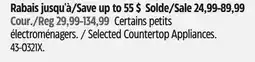 Canadian Tire Selected Countertop Appliances offer
