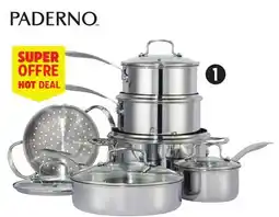 Canadian Tire Paderno 12-Pc Elite Series 3-Ply Stainless-Steel Cookset offer