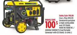 Canadian Tire 4000W/5000W Tri-Fuel Portable Generator with CO Shield offer