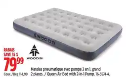 Canadian Tire Queen Air Bed with 2-in-1 Pump offer