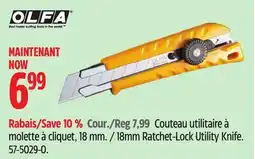 Canadian Tire 8mm Ratchet-Lock Utility Knife offer
