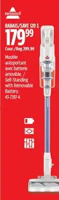 Canadian Tire Bissell Self-Standing with Removable Battery offer