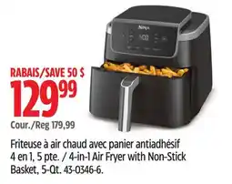 Canadian Tire NINJA 4-in-1 Air Fryer with Non-Stick Basket, 5-Qt offer