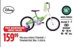 Canadian Tire Disney Tinkerbell Kids' Bike offer