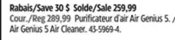 Canadian Tire Honeywell Air Genius 5 Air Cleaner offer