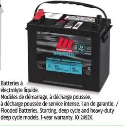 Canadian Tire MotoMaster Flooded Batteries offer
