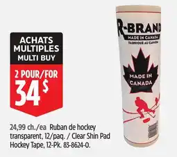 Canadian Tire R-Brand Clear Shin Pad Hockey Tape, 12-Pk offer