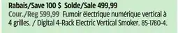 Canadian Tire Digital 4-Rack Electric Vertical Smoker offer