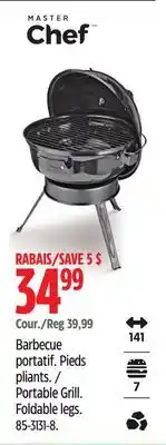 Canadian Tire Master Chef Portable Grill offer