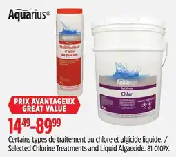 Canadian Tire Selected Chlorine Treatments and Liquid Algaecide offer