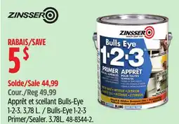 Canadian Tire Zinsser Bulls-Eye 1-2-3 Primer/Sealer offer