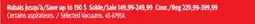 Canadian Tire Selected Vacuums offer