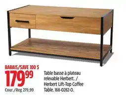 Canadian Tire Herbert Lift-Top Coffee Table offer