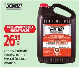Canadian Tire Selected Coolants offer