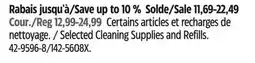 Canadian Tire Selected Cleaning Supplies and Refills offer