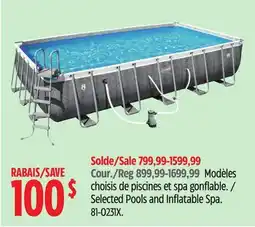 Canadian Tire Coleman Selected Pools and Inflatable Spa offer