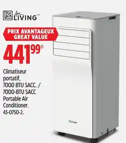 Canadian Tire For Living 7000-BTU SACC Portable Air Conditioner offer