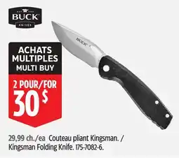 Canadian Tire Buck Knives Kingsman Folding Knife offer