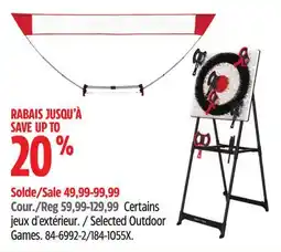 Canadian Tire Selected Outdoor Games offer