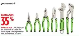 Canadian Tire MASTERCRAFT 6-Pc High-Visibility Pliers and Wrench Set offer