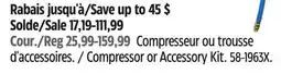 Canadian Tire Compressor or Accessory Kit offer