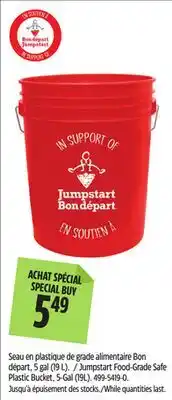 Canadian Tire Jumpstart Food-Grade Safe Plastic Bucket offer