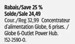 Canadian Tire Globe 6-Outlet Power Hub offer