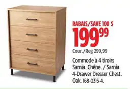 Canadian Tire Sarnia 4-Drawer Dresser Chest offer
