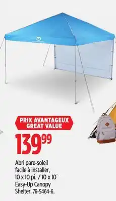 Canadian Tire Outbound 10 x 10´ Easy-Up Canopy Shelter offer