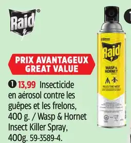 Canadian Tire Raid Wasp & Hornet Insect Killer Spray offer