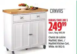 Canadian Tire CANVAS Mayfield Kitchen Cart offer