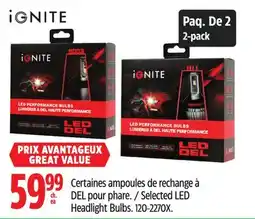 Canadian Tire Ignite Selected LED Headlight Bulbs offer
