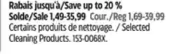Canadian Tire Selected Cleaning Products offer