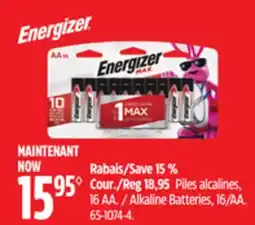 Canadian Tire Energizer Alkaline Batteries offer